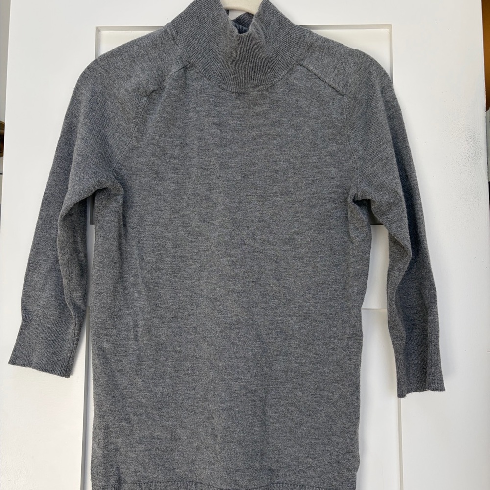 1. State Women's Gray Turtleneck Sweater